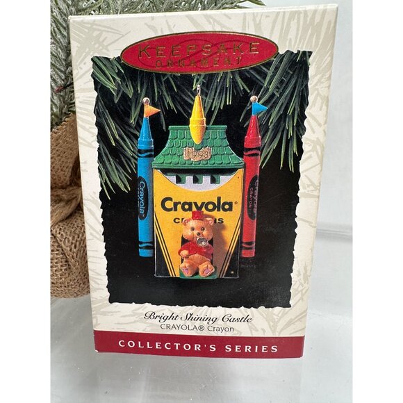 Crayola Crayons Bright Shining Castle 1993 Hallmark Ornament Christmas Decor - Picture 1 of 9